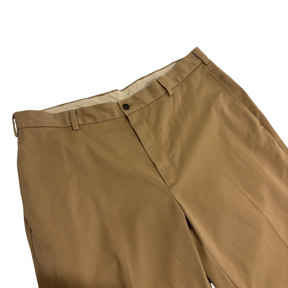 Brooks Brothers 346 Advantage Chino Clark Pants Mens 38W x 32L Tan Twill Khakis
